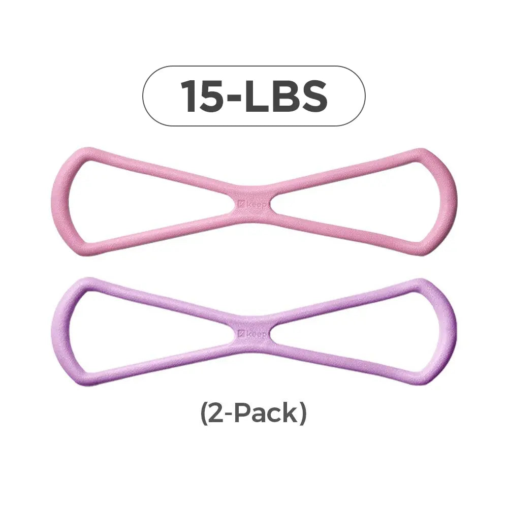 Keep Resistance Bands Figure 8 Exercise Bands for Women 8 Shaped TPE Material for Arms Chest Expander Yoga Gym Fitness Muscle Training Summervibes