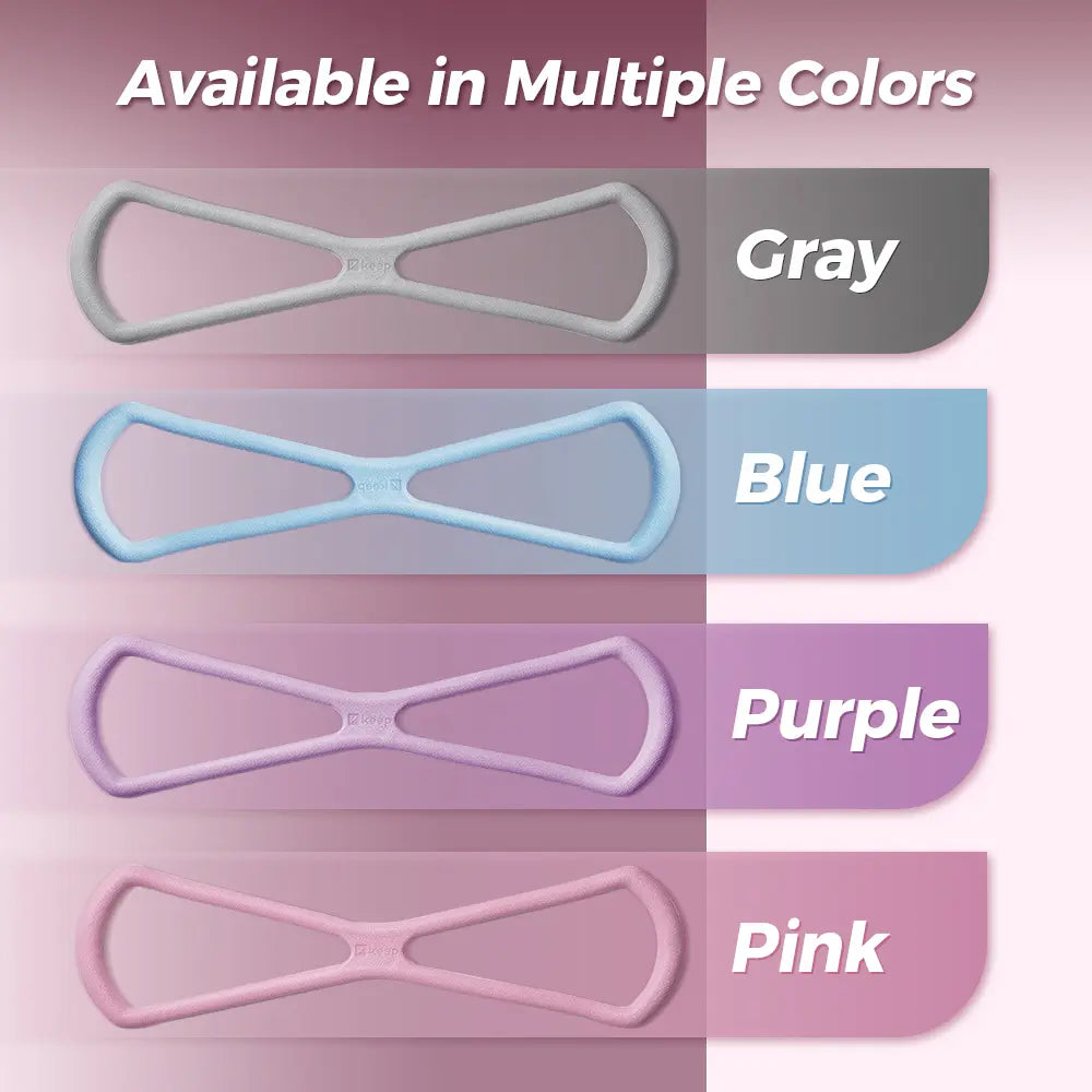 Keep Resistance Bands Figure 8 Exercise Bands for Women 8 Shaped TPE Material for Arms Chest Expander Yoga Gym Fitness Muscle Training Summervibes