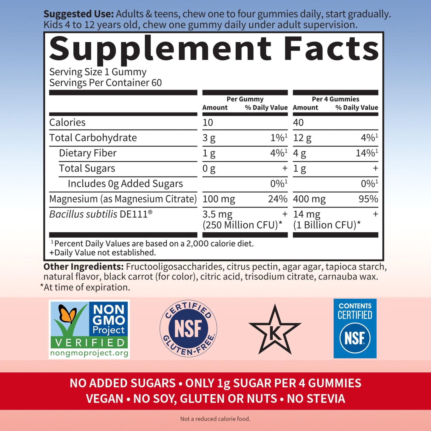 Dr. Formulated Magnesium Gummies, Raspberry Flavor, 60 Gummies